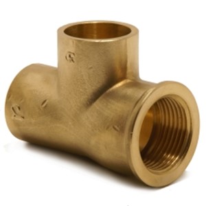 Yorkshire 15mmx1/2"x15mm Tee CU/FI/CU YP29