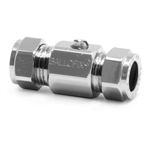 Ballofix 22mm Straight Valve Compression Chrome Plated 3481ZA