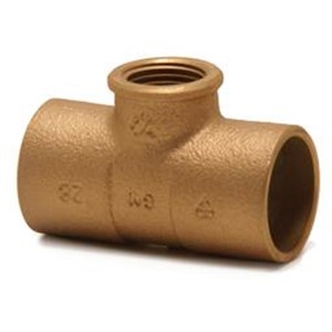 Yorkshire 28mmx1/2" Tee CU/FI YP30R