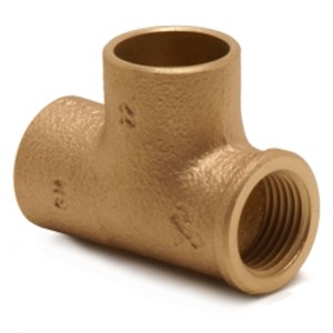 Yorkshire 22mmx1/2"x22mm Tee CU/FI/CU YP29R