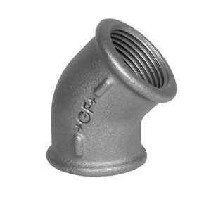 1.1/2" 45° Elbow F/F Black 120-B