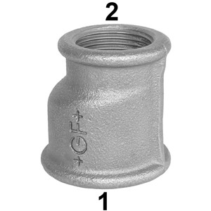 1.1/2x1.1/4" Reducer Eccentric Black 260-B