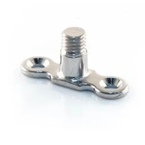 10mm Backplate MALE SHORT Chrome Plated