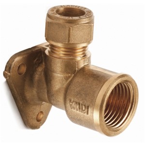 TGL 15mmx1/2" Elbow B/Plate