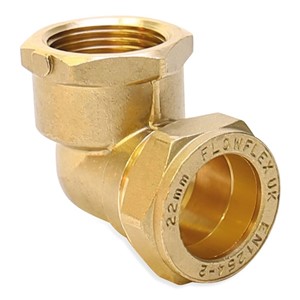 TGL 15mmx1/2" Elbow Compression C/FI Brass
