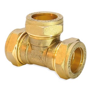 TGL 28mm Tee Compression Brass