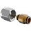 Uponor MLCP 16x15mm Compression Adaptor Unipipe Chrome 1013806